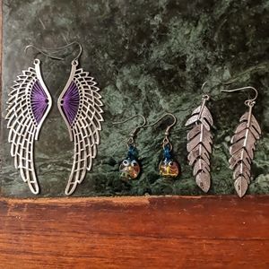 💙Set of three Earrings